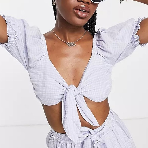 Miss Selfridges Tie Front Bra Top - Picture 10 of 10